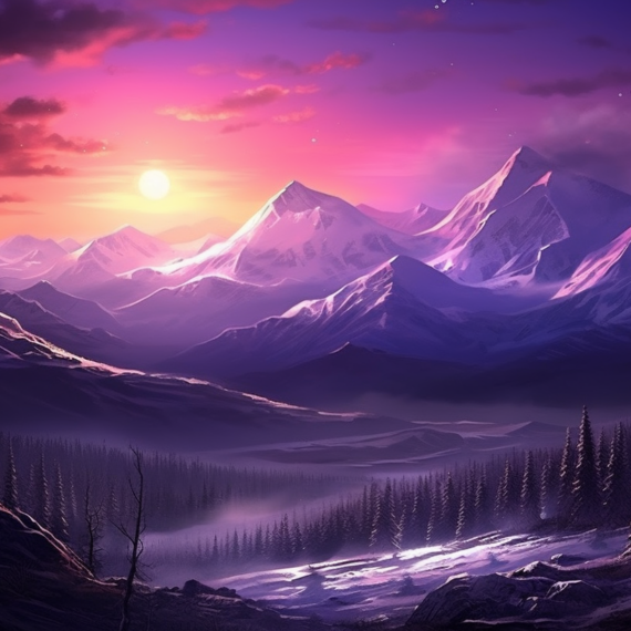 Purple Mountain, Rocky_Mountains, USA