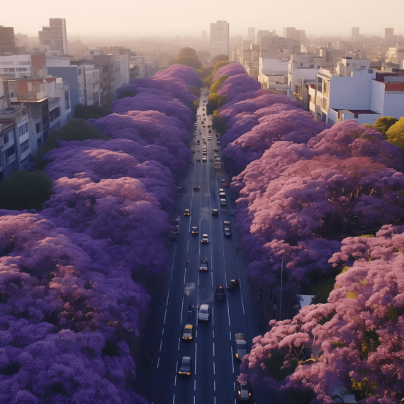 Jacaranda Trees, Buenos Aires, Spain