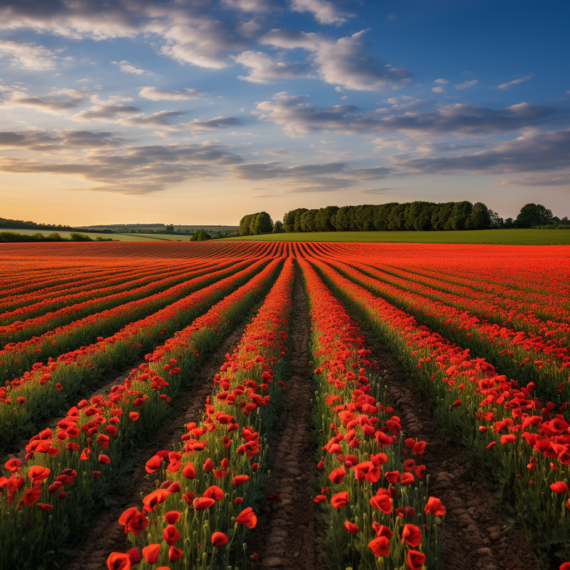 Poppy Fields, Flanders, Belgium